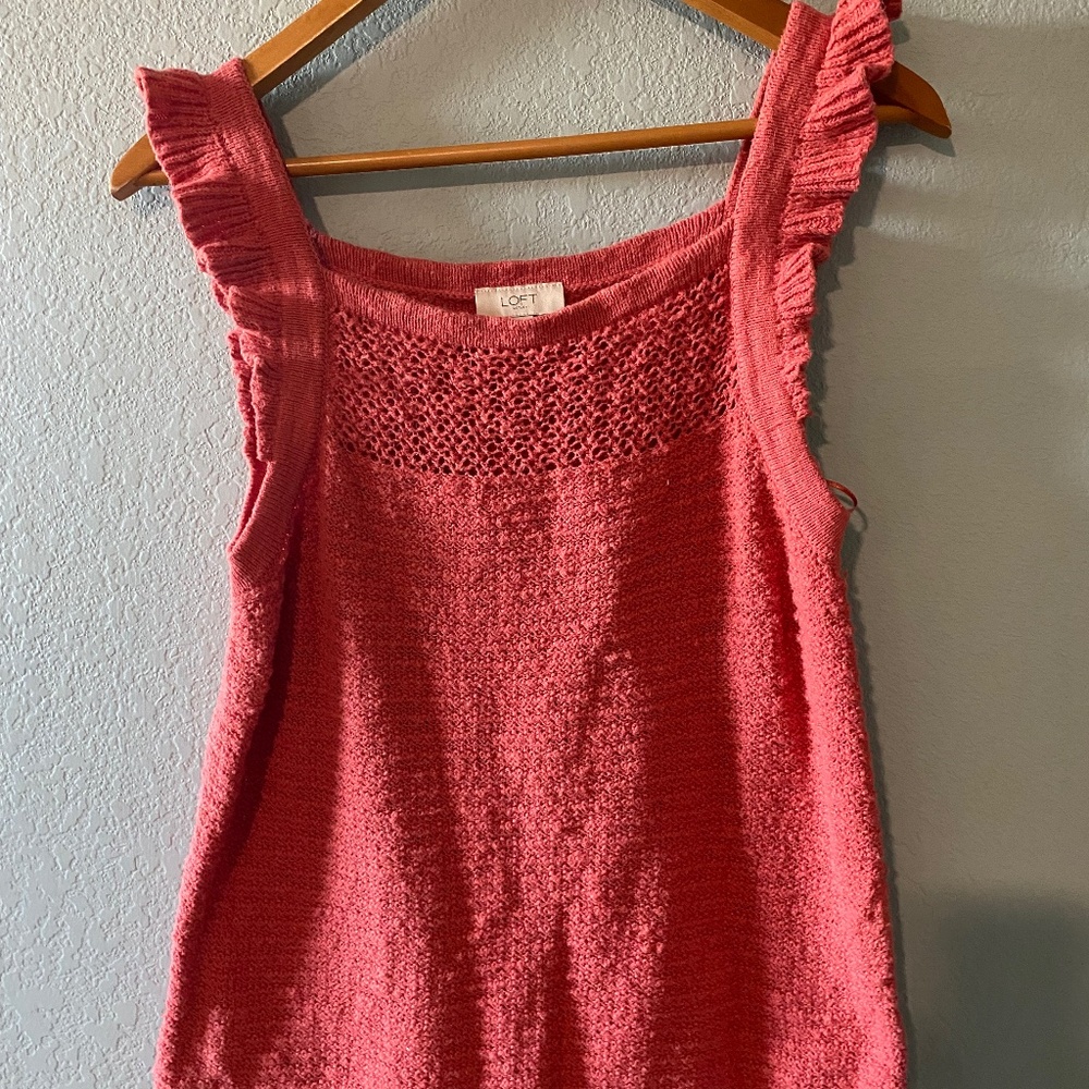 Loft Sweater Tank Top Sz  M